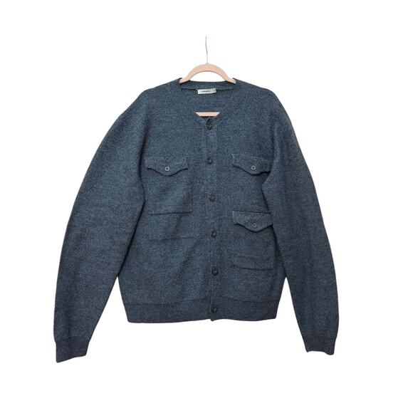 J.Lindeberg 100% Wool Four Buttoned Patch Pockets Cardigan Men’s Size XXL - Picture 11 of 12
